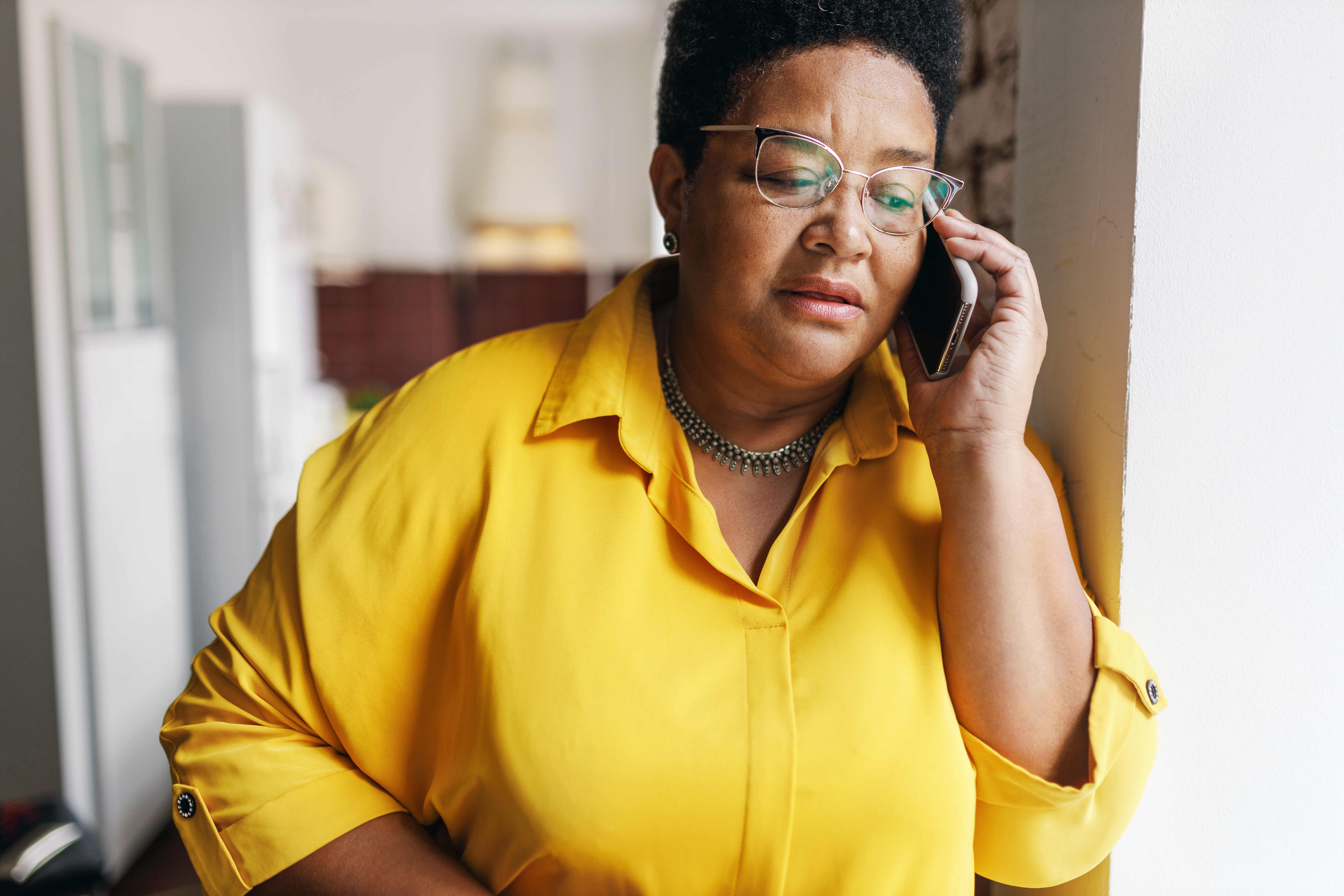 Woman on phone